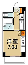 T'sgarden都筑ふれあいの丘 ワンルームの間取図画像