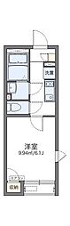 レオネクストソレイユ 1Kの間取図画像