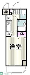 トーシンフェニックス新横濱イクシール 1Kの間取図画像