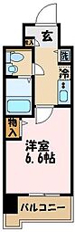 レグラス新横浜駅前 1Kの間取図画像