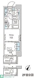 ParkAxis横濱大通り公園 1DKの間取図画像