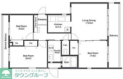 COMFORIA鷺沼三丁目 3LDKの間取図画像