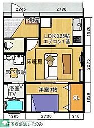 サイプレスセンター北 1LDKの間取図画像