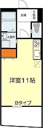 ハイパー桜 ワンルームの間取図画像