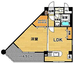 ブランシュール 1LDKの間取図画像