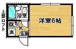 アークエステートつくば 1Kの間取図画像