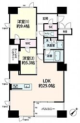 間取図画像 2LDK