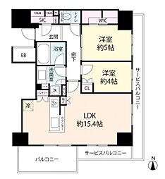 間取図画像 2LDK