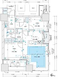 ザ・パークハウス梅田タワー 2LDKの間取図画像