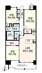 パラシオ北梅田 3LDKの間取図画像