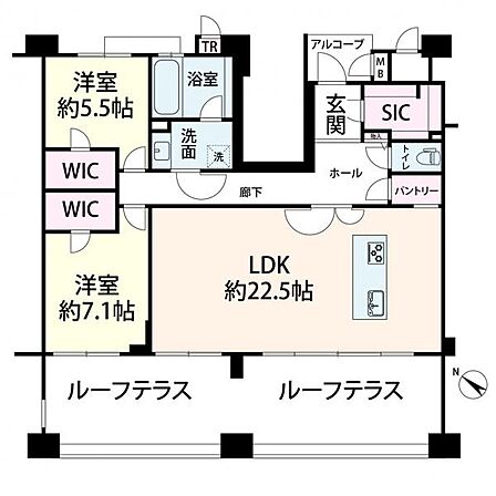 2LDK 間取り