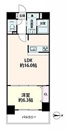 ベルデフラッツ谷町 1LDKの間取図画像