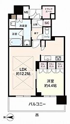 ブランズタワー梅田ノース 1LDKの間取図画像