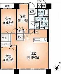 間取図画像 3LDK