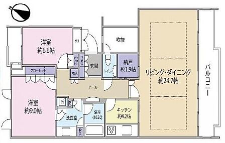 2SLDK 間取り
