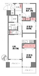 メゾンドール下山手 3LDKの間取図画像