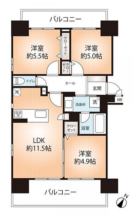 間取り図です。