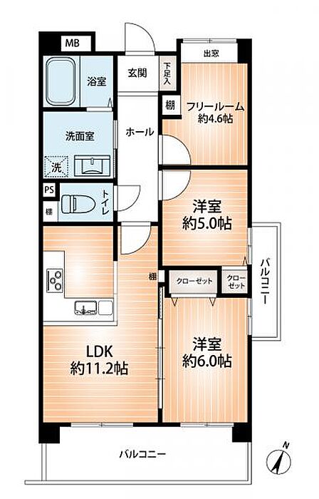 シンプルな間取りで使い勝手◎。 寝室や子ども部屋、趣味の空間など自由な使い方が楽しめます。  【即日案内可】お問い合わせは朝日住宅まで