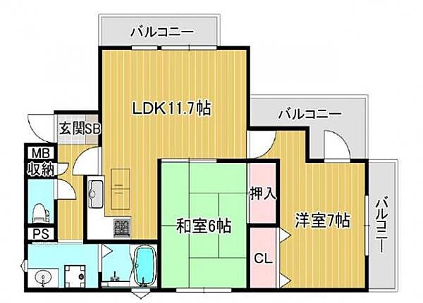 間取りを拡大表示