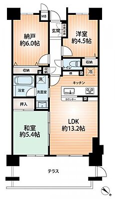 間取り エヌヴィ東灘青木ガーデンズ 1階/-