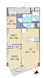 ブランシール蕨 2SLDKの間取図画像