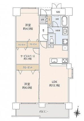 全居室フローリ...