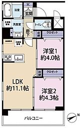 間取図画像 2LDK