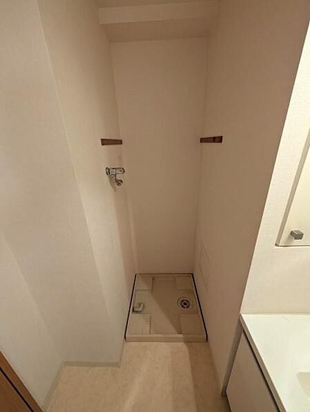 防水パン付き室内洗濯機置き場
