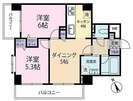 南西角部屋で陽当り・風通しの良いお部屋です。