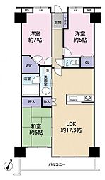 サンクレイドル・レヴィール池袋 3LDKの間取図画像