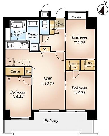 間取り サンライズマンション玉川上水 2階/-