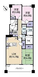 間取図画像 3LDK