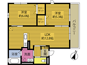 きくあん 102 ｜ 大分県大分市大字市（賃貸アパート2LDK・1階・49.85㎡） その2