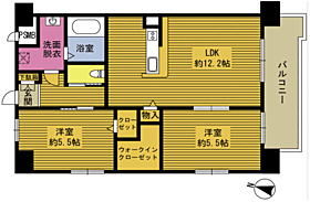 FERIOわさだ 1101 ｜ 大分県大分市大字木上423-3（賃貸マンション2LDK・11階・54.00㎡） その2