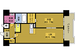 FERIOわさだ 1LDKの間取図画像