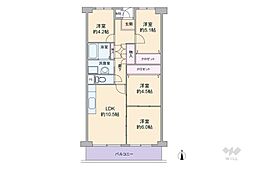 尼崎久々知ハウス 4LDKの間取図画像