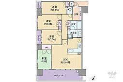 BELISTA尼崎 4LDKの間取図画像
