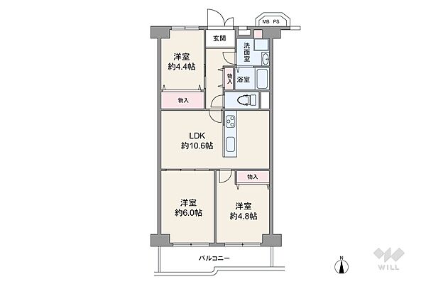 間取りを拡大表示