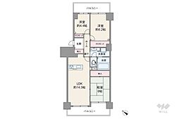 サンヴェール尼崎 3LDKの間取図画像