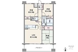 エスリード塚口 3LDKの間取図画像