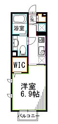 JR総武線 高円寺駅 徒歩8分の賃貸アパート 1階1Kの間取り