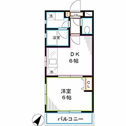 JR総武線 西荻窪駅 徒歩4分の賃貸マンション 1階1DKの間取り