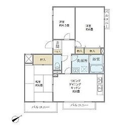 ヴェール久我山 3LDKの間取図画像