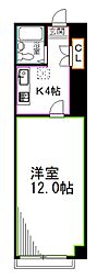 荻窪グランドマンション 1Kの間取図画像
