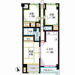 エスポワール善福寺 3LDKの間取図画像