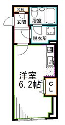 COCOCUBE井草 ワンルームの間取図画像