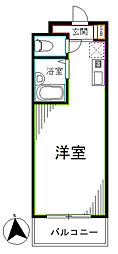 スカイコート荻窪5 ワンルームの間取図画像