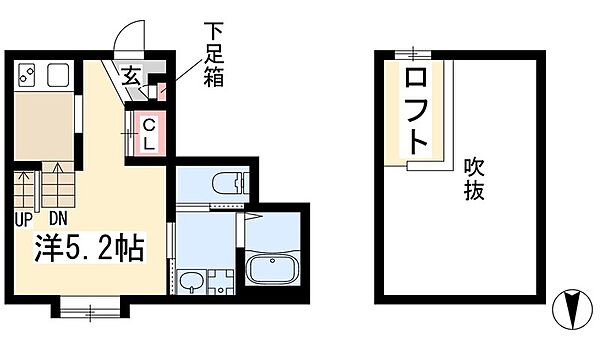 Blanc de Blancs ｜愛知県名古屋市昭和区南分町6丁目(賃貸アパート1R・1階・22.41㎡)の写真 その2