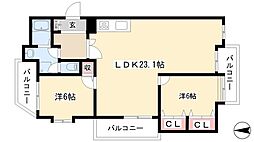 パレス鹿子殿 2階