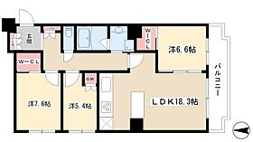 プライムメゾン御器所  ｜ 愛知県名古屋市昭和区阿由知通2丁目17（賃貸マンション3LDK・12階・87.08㎡） その2